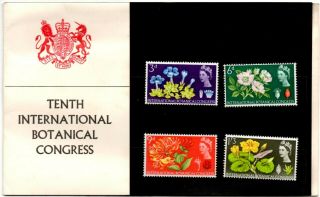Gb Stamps Presentation Pack 1964 International Botanical Congress Royal Mail