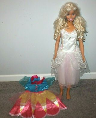 Barbie My Life Size 38 " Princess Doll Blue Eyes Mattel Vintage Costumes Dresses