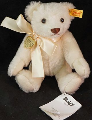 White Steiff Teddy 664601 Memories Bear Special Edition For Danbury