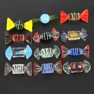 12pcs Vintage Murano Glass Sweets Candy Wedding Party Christmas Home Decor