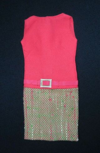 Vintage Barbie Francie - Tweed - Somes 1286 Hot Pink Tweed Dress Belt