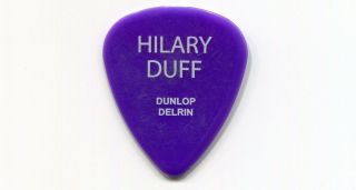 Hilary Duff 2004 Debut Tour Guitar Pick Shaun Custom Concert Stage Pick 5