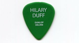 Hilary Duff 2004 Debut Tour Guitar Pick Jay Gore Custom Concert Stage Pick 2