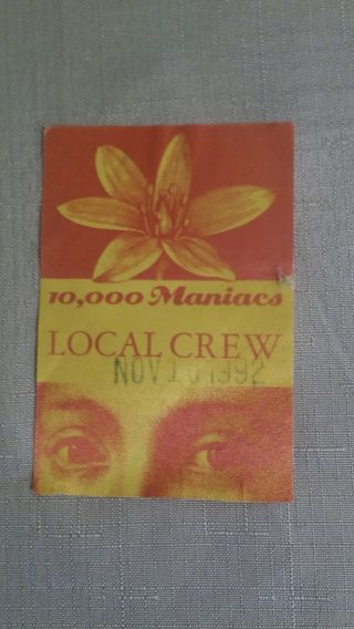 Backstage Pass - 10,  000 Maniacs - The Wall Flowers - Cloth Pass