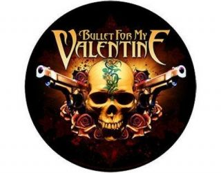Bullet For My Valentine Two Pistols 2012 - Giant Circular Back Patch - 28.  5 Cms