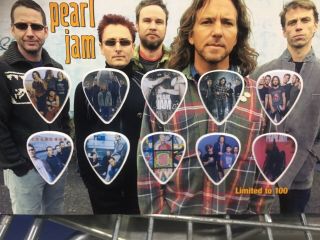 A Pearl Jam Guitar Pick Set Of 12 Limited - Edition