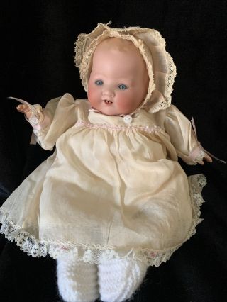 Antique 10” A.  M.  Armand Marseille German Bisque Dream Baby 351 Doll (f)