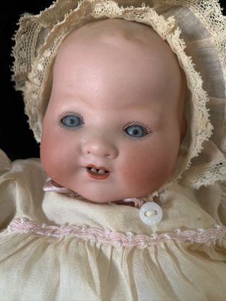 Antique 10” A.  M.  Armand Marseille German Bisque Dream Baby 351 Doll (f) 2