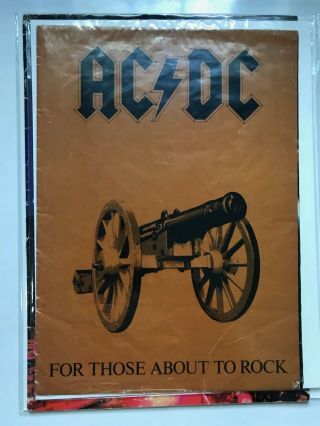 Ac Dc For Those About To Rock Program / Poster