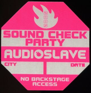 Audioslave 2005 Out Of Exile Concert Tour Backstage Pass Authentic