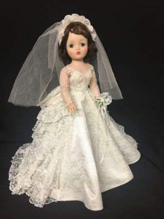 Lovely Bride Dress Ensemble Custom Made For Vintage 20 " Cissy No Doll