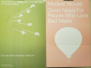 Modest Mouse 2004 Good News Epic Records 2 Sided Promo Poster Old Stock