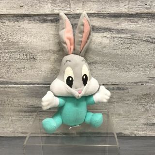 Vtg 1995 Tyco Loveables Looney Tunes Baby Bugs Bunny Plush 8” Stuffed Animal