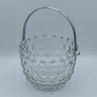 Vintage Fostoria Glass Company,  American Ice Bucket With Handle