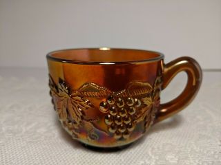 Vintage Northwood Grape & Cable Carnival Glass Punch Cup Amethyst