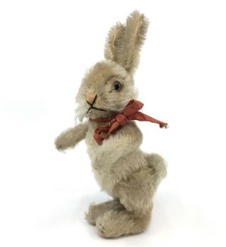 Steiff Niki Rabbit Mohair Plush Jointed 14cm 5.  5in 1950s Easter Bunny Vintage