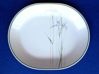 Vintage Corelle Shadow Iris Oval Serving Platter - Very
