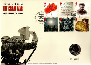 Gb 2014 Cover The Great War The Road To War With £2 Coin