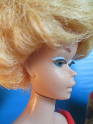 Barbie Mattel 1960s Bubble Cut & Ken Dolls with Ponytail Carry Case 3