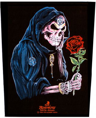 Rare Alchemy Gothic " In Search Of The Black Rose " Back Patch
