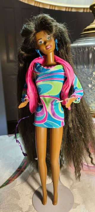 Barbie Doll Totally Hair Christie African American Vintage