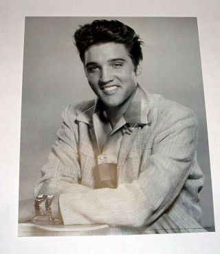 Elvis Presley 1957 Black & White Photo Poster - 16x20 - 1991 Reprint
