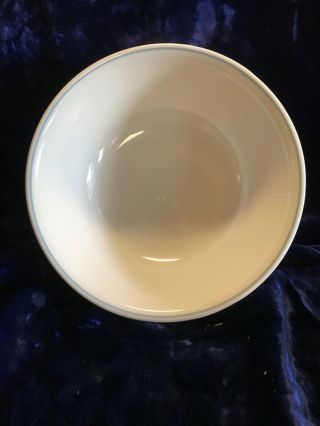 Vintage Corelle Cream Blue Ring 2 Serving Bowls 2