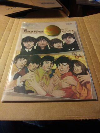 The Beatles Vs.  The Rolling Stones Celebrity Comics Limited/500 Signed& Numbered