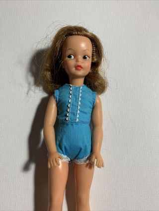 Vintage Ideal Long Hair Brunette Pepper (tammy Family) Doll - Bend Leg (1)