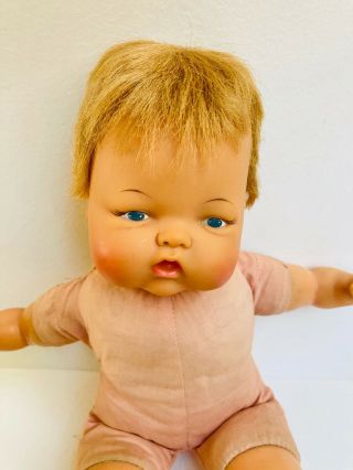 Vintage 14” Ideal Toy Corp.  Thumbelina Wind Up Doll 1960s OTT - 14 2