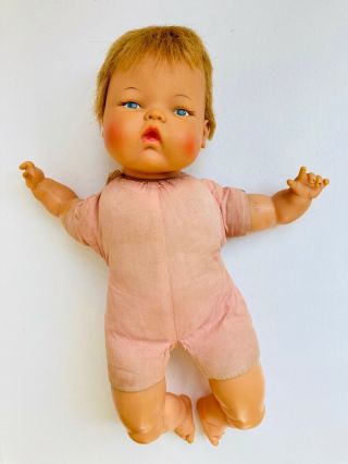 Vintage 14” Ideal Toy Corp.  Thumbelina Wind Up Doll 1960s OTT - 14 3
