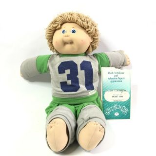 Vintage 1986 Coleco Cabbage Patch Kid Doll Birth Certificate Outfit