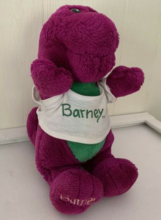 Barney The Purple Dinosaur Stuffed Plush Lyons Group 12” Vintage 1992