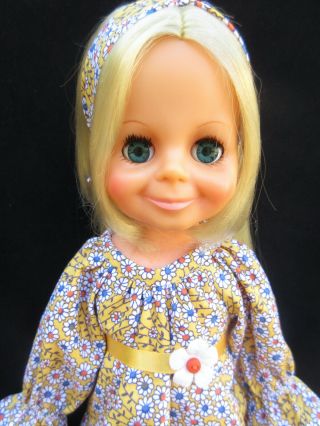 Custom Blue Eyed Velvet Doll By Ideal - Crissy Family Growing Hair Doll - 1970s