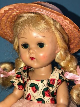 Vintage Vogue Ginny Doll In Her 1955 Medford Tagged Dress