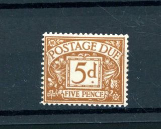 1936/37 Edward Viii 5d Postage Due Sg D24a L.  H.  M.  (f170)