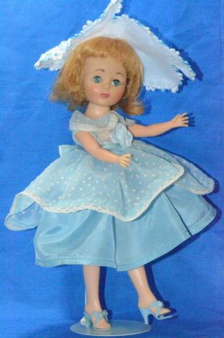 Vintage 10.  5 " American Character Toni Doll W/stand