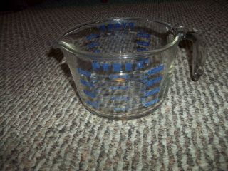 Vintage Pyrex 4 Cup 1 Qt 1000 Ml Borosilicate Glass Measuring Cup,  Corning Blue