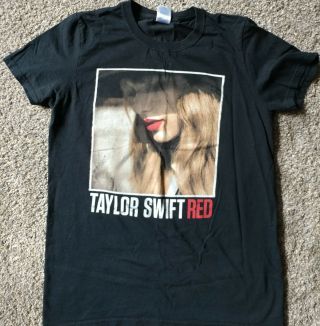 Taylor Swift 2013 Red Concert Tour T - Shirt Small Black