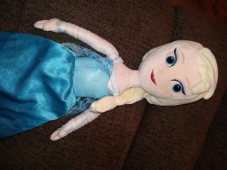 Disney Frozen Princess Elsa Plush Doll Stuffed Toy 18 "