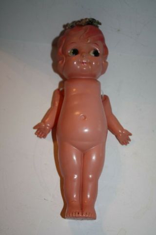 Antique Celluloid Plastic Google Eyed 10 " Kewpie Doll