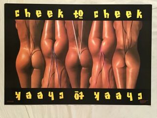 Cheek To Cheek Poster Sexy Thong Butt Girls Pinup