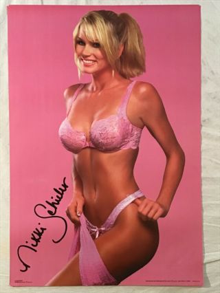 Nikki Poster Sexy Pink Bra Girl Pinup