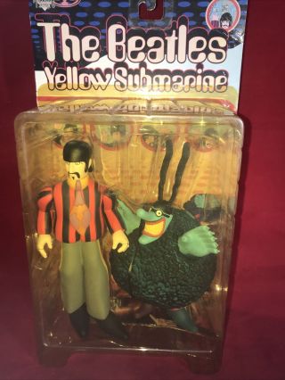 1999 Mcfarlane Toys - Beatles - Yellow Submarine - Ringo With Blue Beanie - In Pkg
