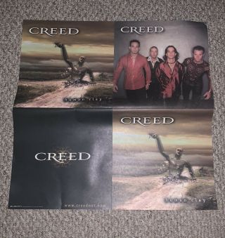 Creed Band - Human Clay Two In Store Promo Posters.  Never Displayed Scott Stapp