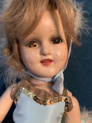18” Composition Sonja Henie Doll 2