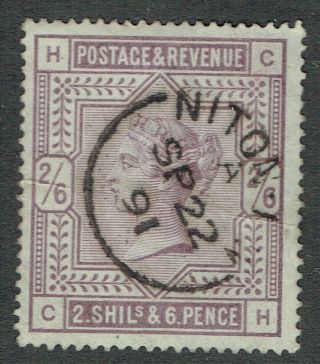 1883 Sg178 (?) 2/6d Lilac Niton Iow K18