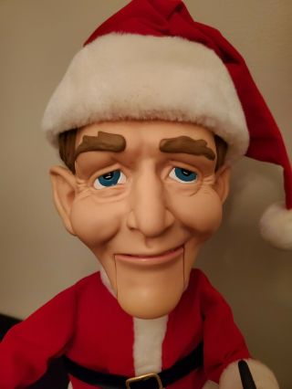 Rare Bing Crosby Animated Singing Santa,  Gemmy 2002 Pop Culture White Christmas