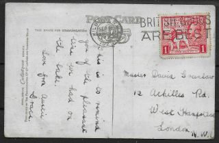 Sg432.  1925 Wembley 1d.  On Postcard - 22 Sept.  1925 From Kilburn.  Ref.  11124