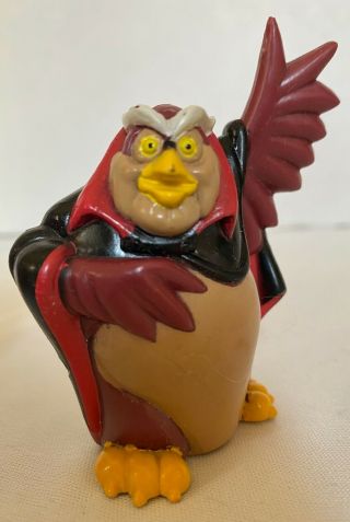 Vintage Grand Duke Of Owls Pvc Figure Rock - A - Doodle Dairy Queen 1992 Don Bluth